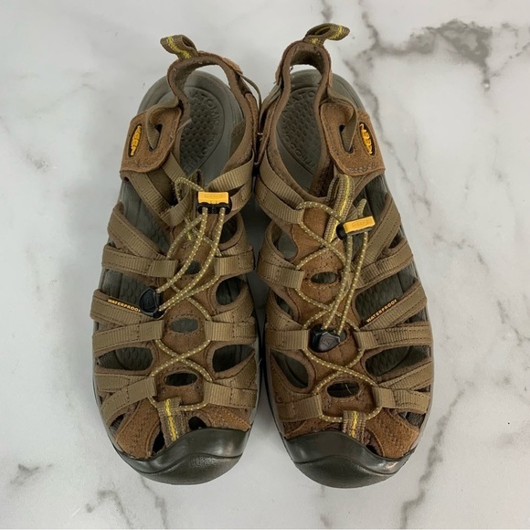 KEEN Brown Whisper Adjustable Outdoor Comfort Hiking Sandals 12 main image 6